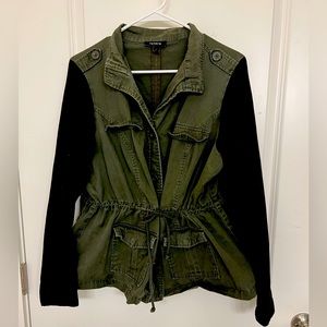 Army green cargo jacket